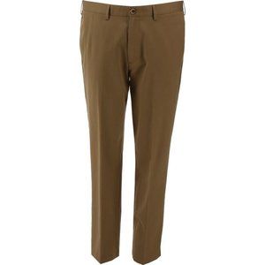 NWT LANDS' END NO IRON STAIN RESISTANT CHINO PANTS PORCINI MUSHROOM 31